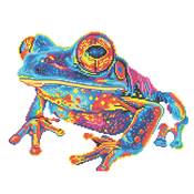 KIT BRODERIE DIAMANT NEON NOIR - TREE FROG