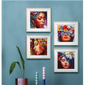 KIT BRODERIE DIAMANT MINI DOTZ - FOUR BEAUTIES - PACK DE 4 DESSINS