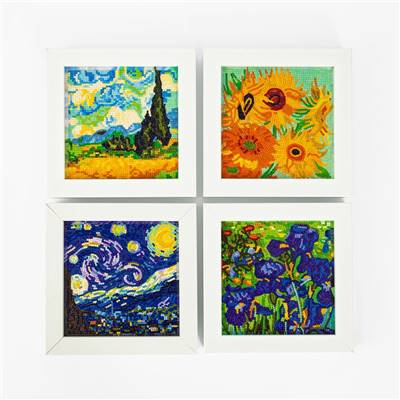 KIT BRODERIE DIAMANT MINI DOTZ - VAN GOGH QUARTET - PACK DE 4 