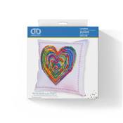 KIT BRODERIE DIAMANT COUSSIN - LE CŒUR D'AMOUR