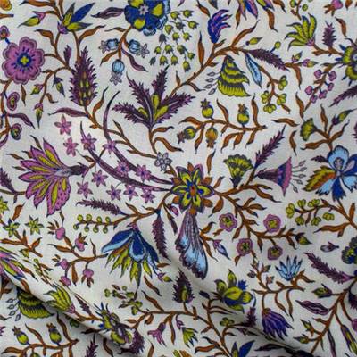 TISSU DUTCH HERITAGE - 4023 MULTI - VISCOSE - 145 CM 