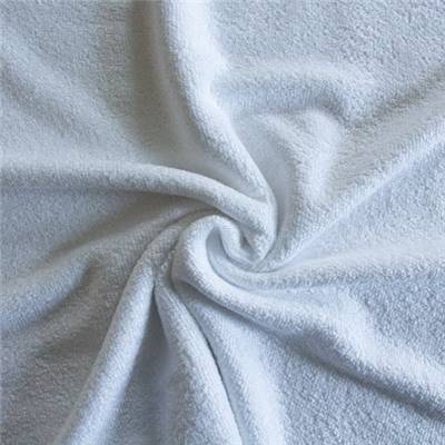 TISSU EPONGE BAMBOU - POLYESTER BLANC - 150 CM 