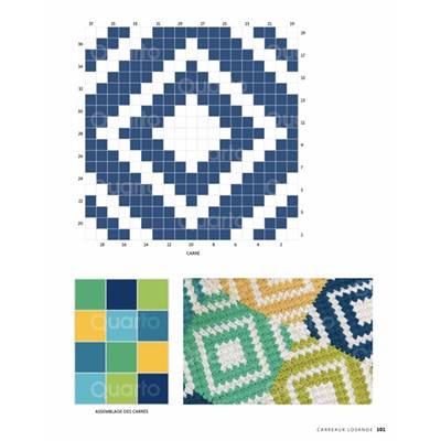 PLAIDS AU CROCHET - 18 MODELES A CROCHETER EN DIAGONALE