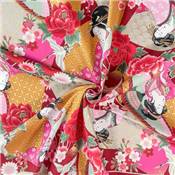 TISSU JAPONAIS NAKA FABRICS - 1750-10B - 100% COTON - 110 CM