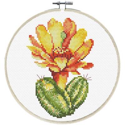 NO COUNT CROSS STITCH - CACTUS JAUNE