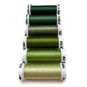 PACK 6 NUANCES SOIE 1003 - VERT JAUNE