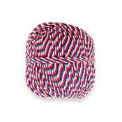 CORDE COTON MACRAME 100 METRES X 3 MM - COL. BLEU BLANC ROUGE