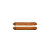 ATTACHES EN CUIR MUUD - CARITA STRAPS - WHISKY