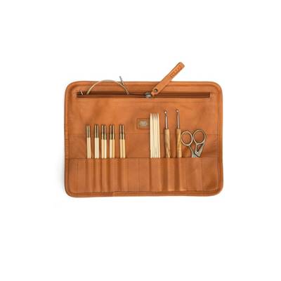 JASMIN - ETUI POUR CROCHETS AIGUILLES ET ACCESSOIRES - WHISKY - MUUD