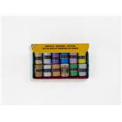 POLYESTER METALLISE COCON CAUDRY - 12 COCONS N°90 - ASS N°2 PASTELS