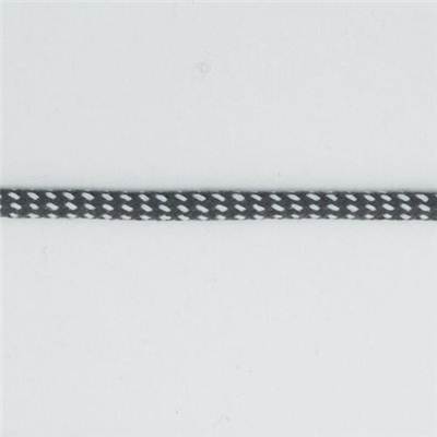 CORDELETTE POINTILLES COTON GRIS - NACRE - LA BOBINE DE 10 M