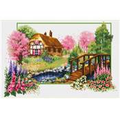 NO COUNT CROSS STITCH - LE COTTAGE AU PRINTEMPS