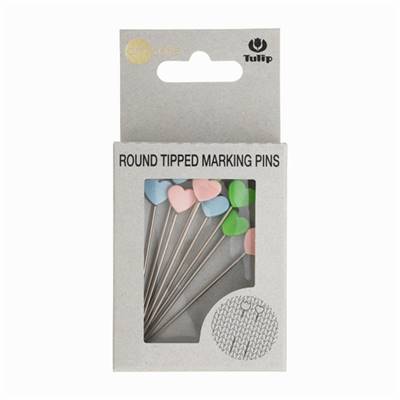 ASSORTIMENT DE 9 EPINGLES DE MARQUAGE A BOUT ROND CŒUR - TULIP