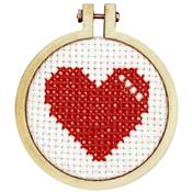 MINI KIT POINT DE CROIX - BE MY VALENTINE