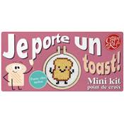 MINI KIT POINT DE CROIX - JE PORTE UN TOAST !