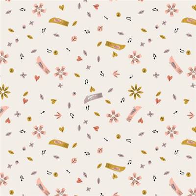 TISSU DASHWOOD STUDIO - BIRDSONG 2359 - COTON - 110 CM