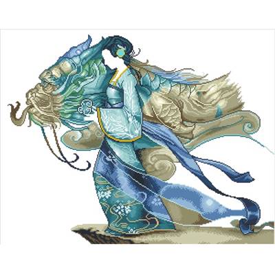 KIT BRODERIE DIAMANT - LA PRINCESSE AU DRAGON 