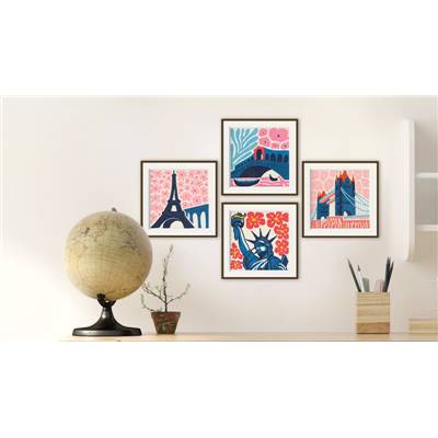 KIT BRODERIE DIAMANT MINI DOTZ - MONUMENTS HISTORIQUES -PACK DE 4 