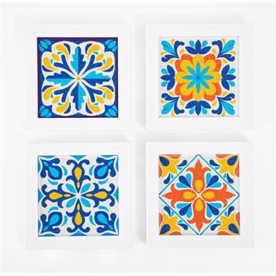 KIT BRODERIE DIAMANT MINI DOTZ - CERAMIQUES DE LISBONNE - PACK DE 4 