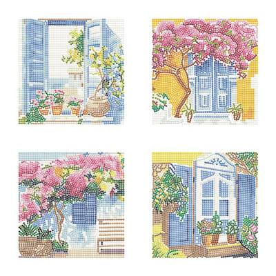 KIT BRODERIE DIAMANT MINI DOTZ - REVES MEDITERRANEENS - PACK DE 4 