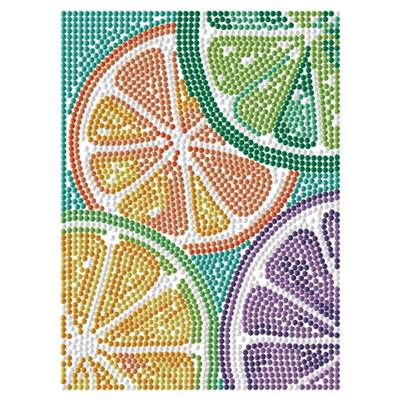 KIT BRODERIE DIAMANT DOTZ - CITRUS SPLASH AVEC CADRE