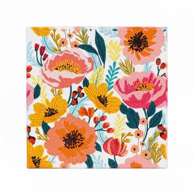 KIT BRODERIE DIAMANT DOTZ - BLUSHING BLOOMS AVEC CADRE
