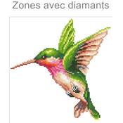KIT BRODERIE DIAMANT - MINIATURE MAGIC-COLIBRI