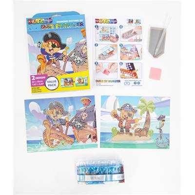 KIT BRODERIE DIAMANT DOTZ BY NUMBER - PIRATES