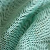 TISSU FILET OU MESH COTON BIO - VERT MENTHE - 165 CM 