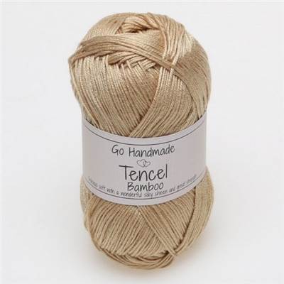 FIL A TRICOTER GOHANDMADE TENCEL - NOISETTE - PELOTE 50 G