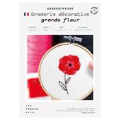 FRENCH'KITS - BRODERIE DÉCORATIVE - GRANDE FLEUR