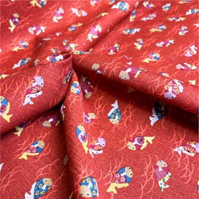 TISSU KURENAI 3378-4C - 100 % COTON - 110 CM 