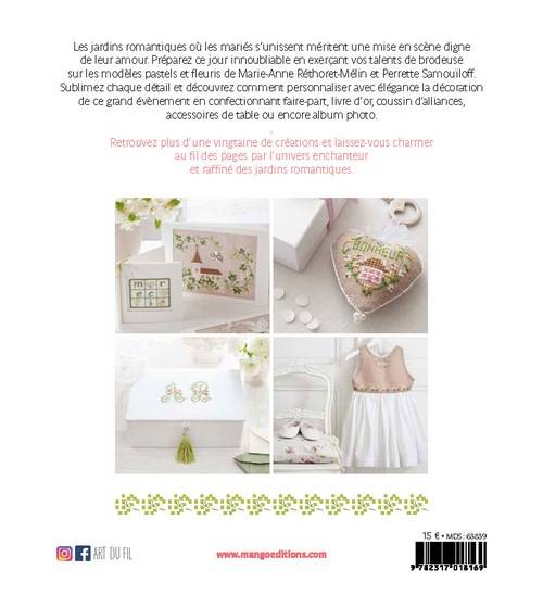 Jardin Romantique Creations A Broder Au Point De Croix - 