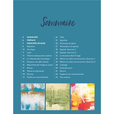 ACRYLIQUE ABSTRAITE & CREATIVE - LE GUIDE