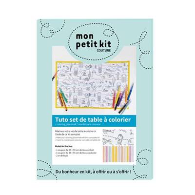 MON PETIT KIT - COUTURE - SET DE TABLE A COLORIER