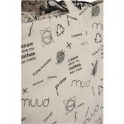 CABAS EN 100% COTON RECYCLE MUUD - IMPRIME - MOTIF MIX