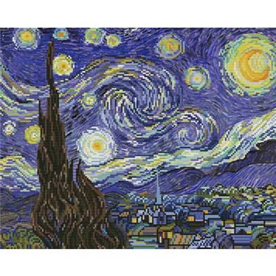 NO COUNT CROSS STITCH - LA NUIT ETOILEE D'APRES VAN GOGH