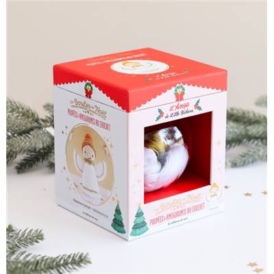 COFFRET LES BOULES DE NOEL AU CROCHET - L'ANGE