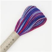 FIL SASHIKO MULTICOLORE - COL 76 - VIOLET - LOT DE 6 ECH. DE 20 M