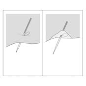 SET DE 2 AIGUILLES DE REPARATION D'ACCROCS - TULIP