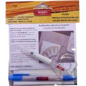 KIT 3 VOILES POUR TRANSFERT 30 X 50 CM + FEUTRE+PINCEAU EFFACEUR 