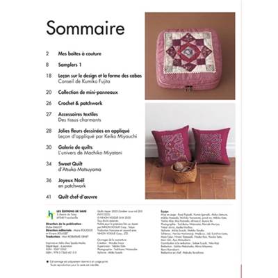 MAGIC PATCH QUILTS JAPAN N° 40 - SAMPLERS A L'HONNEUR - 77 CREATIONS