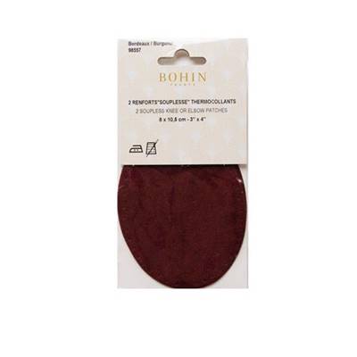 2 RENFORTS SOUPLESSE THERMOCOLLANTS PM 8 X 10.5 CM BORDEAUX
