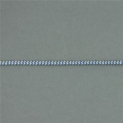 TRESSE PLATE CHEVRONS COTON BLEU - ECRU - LA BOBINE DE 10 M