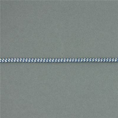 TRESSE PLATE CHEVRONS COTON BLEU - ECRU - LA BOBINE DE 10 M