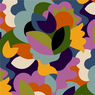 TISSU DASHWOOD STUDIO - TAPESTRY 2394 VIOLET - VISCOSE - 145 CM 