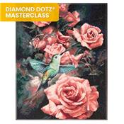 KIT BRODERIE DIAMANT DIAMOND DOTZ MASTERCLASS - ROSES ET COLIBRI