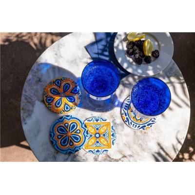 KIT BRODERIE DIAMANT 4 SOUS-VERRES - PORTUGUESE TILES