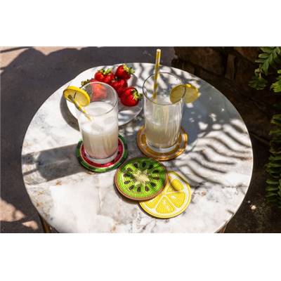 KIT BRODERIE DIAMANT 4 SOUS-VERRES - TUTTI FRUTTI