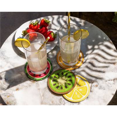 KIT BRODERIE DIAMANT 4 SOUS-VERRES - TUTTI FRUTTI
